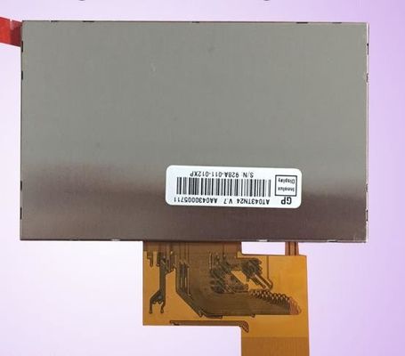 AT043TN24 V.7 Innolux 4.3 &quot;480 (RGB) × 272 500 cd / m²จอแสดงผล LCD อุตสาหกรรม