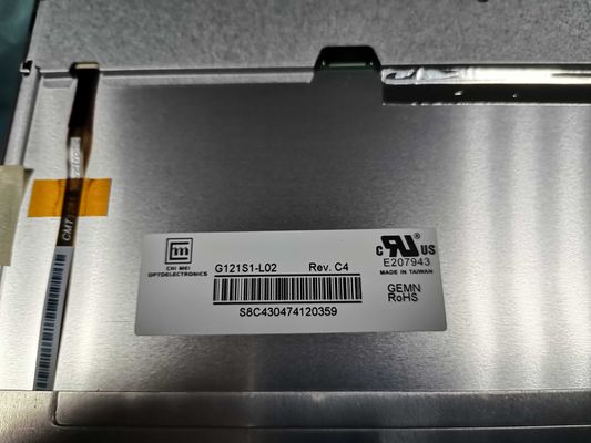 G121S1-L01 INNOLUX 12.1 &quot;800 (RGB) × 600600 cd / m²จอแสดงผล LCD อุตสาหกรรม