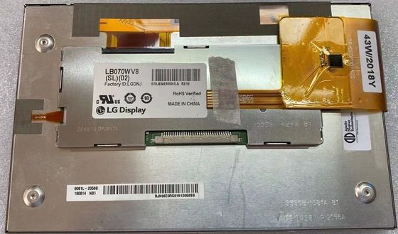 LB070WV8-SL02 จอแสดงผล LG 7.0&quot; 800×480 450cd/m2 จอ LCD อุตสาหกรรม 133PPI