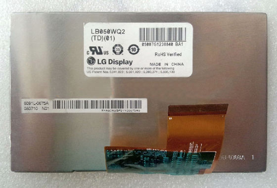 LB050WQ2-TD03 LG.Philips LCD 5.0&quot; 480×272(RGB) 400 cd/m² จอ LCD อุตสาหกรรม