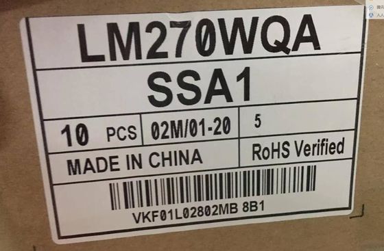 LM270WQA-SSA1 LG Display 27.0&quot; 2560(RGB)×1440 350 cd/m² จอ LCD อุตสาหกรรม