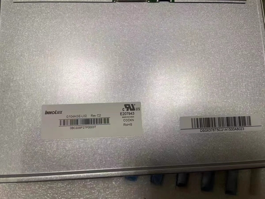 G104AGE-L02 INNOLUX 10.4&quot; 800 ((RGB) × 600 400 cd/m2 จอจอ LCD อินดัสเตรียล