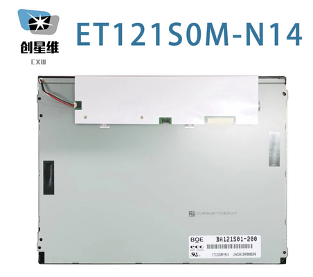 ET121S0M-N14 BOE 12.1&quot; 800 ((RGB) × 600, 400 cd/m2 80/80/65/75 จอจอ LCD อินดัสทรี
