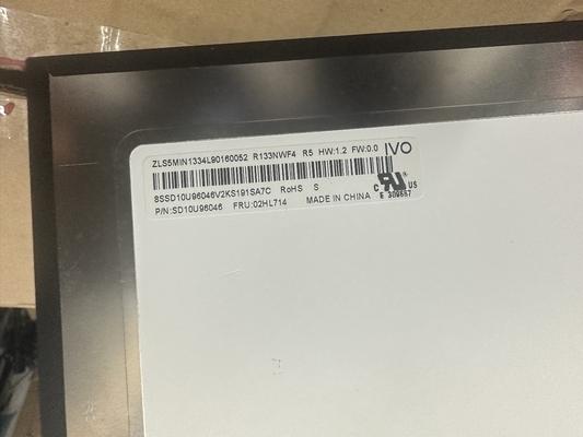R133NWF4 R5 IVO 13.3&quot; 1920 ((RGB) × 1080, 300 cd/m2 จอจอ LCD อินดัสเตรียล