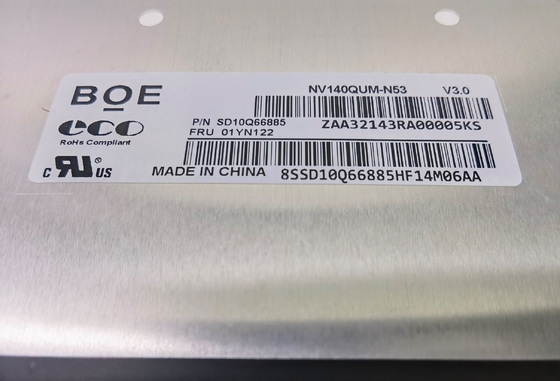 NV140QUM-N53 BOE 14.0&quot; 3840 ((RGB) × 2160 500 cd/m2 จอจอ LCD อินดัสเตรียล