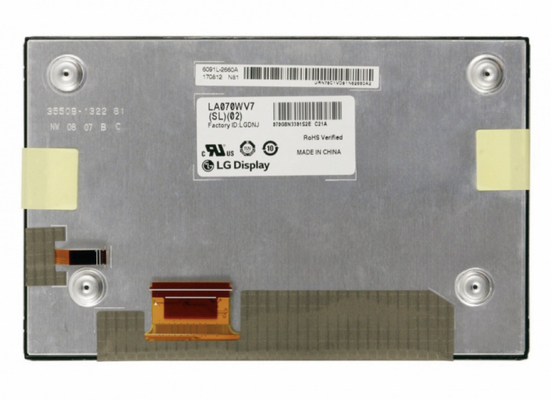 LA070WV7-SL02 LG Display 7&quot; 800 ((RGB) × 480 WVGA 133PPI 1000 cd/m2 จอ LCD อินดัสทรี
