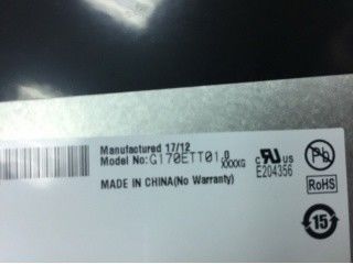 PCAP Optical Bonding 8 Bit G170ETT01.0 4 สตริง WLED แผนที่ 85/85/80/80