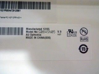 8.4 นิ้ว 800 * 600 TFT LCD G084SN05 V9 โคมไฟเปลี่ยนได้กับ LED Driver