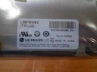 TFT 7.0" LB070W02-TMJ2 220 cd/m2 (แบบ) 65/65/45/55 (แบบ)