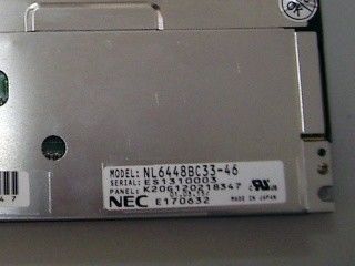 NL6448BC33-46 10.4 INCH 640 RGB×480 VGA 76PPI NEC TFT LCD 530/550g (ประเภท / สูงสุด)