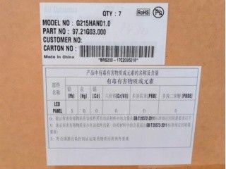 21.5 นิ้ว 102PPI 400cd/m2 TFT LCD Panel G215HAN01.0 89/89/89/89 (ประเภท)