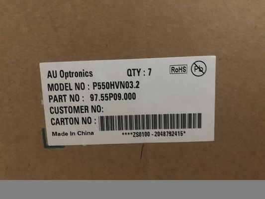55 นิ้ว RGB 700cd / m2 1920 ((RGB) × 1080 40PPI TFT แพนล์ LCD P550HVN032