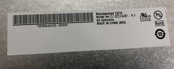 18.5 นิ้ว 84PPI 300cd/m2 AUO TFT LCD G185XW01 V0 85/85/80/80 (ประเภท)