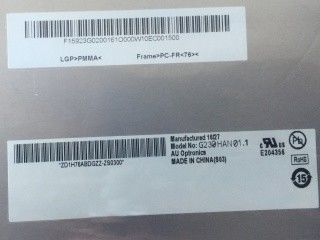 72% NTSC 23 นิ้ว 300cd/m2 TFT LCD Display G230HAN01.1 89/89/89/89 (ประเภท)