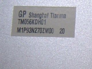 TM056KDH01 5.6" 320×234 71PPI 200cd/m2 มุมมอง 65/65/45/65 TIANMA TFT