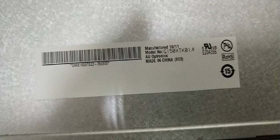 1024×768 XGA 85PPI 390cd/M2 TFT LCD Diaplay AUO G150XTK01.0 จอ LCD