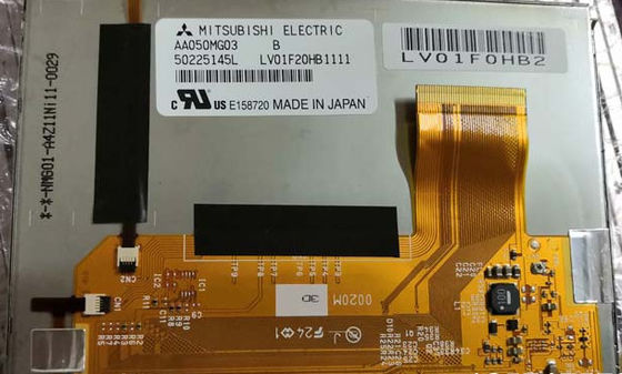 AA050MG03 Mitsubish 5.0 inc 800 (RGB) × 480 อุณหภูมิในการทำงาน: -30 ~ 80 ° 900cd / m²จอแสดงผล LCD อุตสาหกรรม