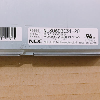 NL8060BC31-20 NLT 12.1 นิ้ว 250CD / M2 LCM 800 × 600800 × 600RGB CCFL TTL อุณหภูมิในการทำงาน: 0 ~ 55 ° C จอ LCD อุตสาหกรรม