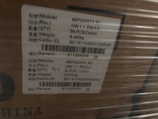 7.0&quot; RGB 1024×600 270nits Tianma LCD Display TM070DVHG01 75/75/70/75 (ประเภท)