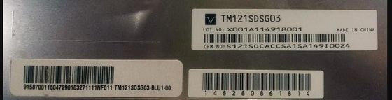 SVGA 82PPI 12.1" 800×600 RGB Tianma TFT LVDS TM121SDSG03 80/80/65/75 (ประเภท)