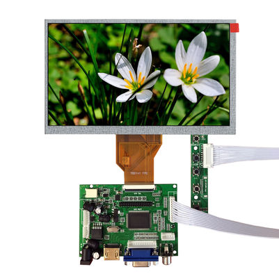 AT070TN92 Innolux 7.0 &quot;800 (RGB) × 480 250 cd / m²จอแสดงผล LCD อุตสาหกรรม