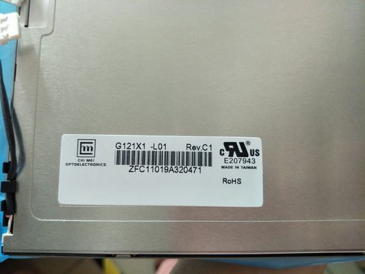 G121X1-L01 CMO 12.1 &quot;1024 (RGB) × 768450 cd / m²จอแสดงผล LCD อุตสาหกรรม