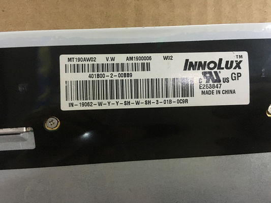 MT190AW02 V.0 Innolux 19.0&quot; 1440(RGB)×900 300 cd/m² จอ LCD อุตสาหกรรม