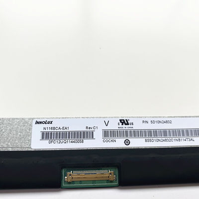 N116BCA-EA1 Innolux 11.6&quot; 1366(RGB)×768 250 cd/m² จอ LCD อุตสาหกรรม