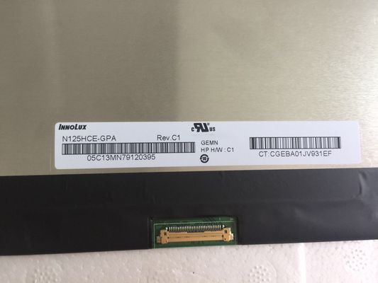 N125HCE-GPA Innolux 12.5&quot; 1920(RGB)×1080 400 cd/m² จอ LCD อุตสาหกรรม