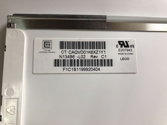 N134B6-L02 CMO 13.4&quot; 1366(RGB)×768 220 cd/m² จอ LCD อุตสาหกรรม