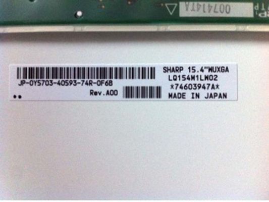 LQ154M1LW02 Sharp 15.4 &quot;LCM 1920 × 1200RGB 200cd / m²จอแสดงผล LCD อุตสาหกรรม