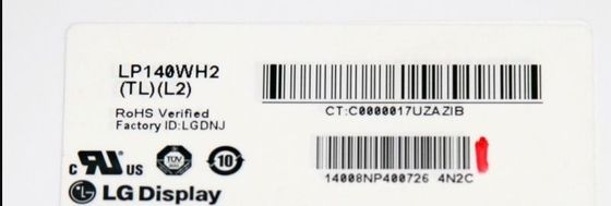 LP140WH2-TLL2 LG Display 14.0&quot; 1366×768 200 cd/m² จอ LCD อุตสาหกรรม