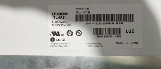 15.0" 1024x768 150cd/m2 Tft Lcd Screen 85PPI LP150X08-TLA8 45/45/15/35 (ประเภท.)