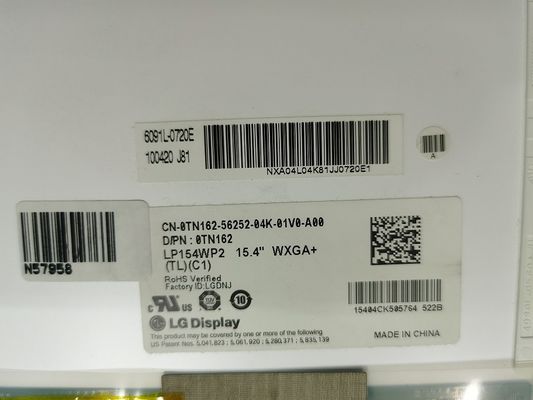 LP154WP2-TLC2 LG Display 15.4&quot; 1440(RGB)×900 300 cd/m² จอ LCD อุตสาหกรรม