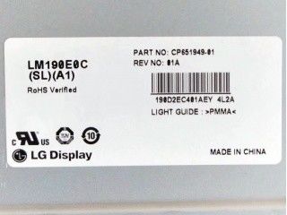 LM190E0A-SLD5 จอแสดงผล LG 19.0&quot; 1280(RGB)×1024 250 cd/m² จอ LCD อุตสาหกรรม
