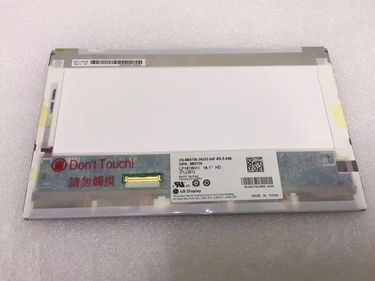 10.1&quot; แผงจอ LCD 1366x768 สี่เหลี่ยม 250cd/M2 155PPI LP101WH1-TLB1