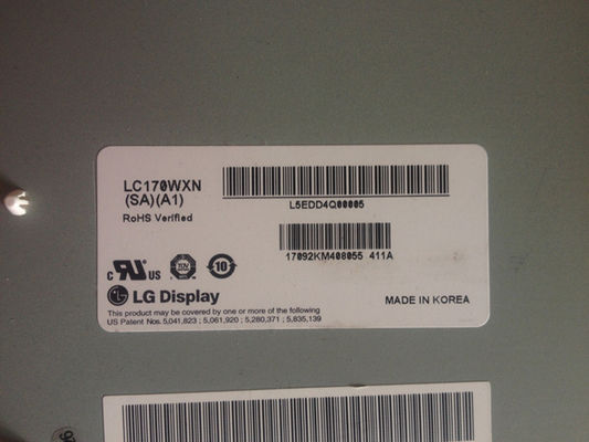 1366x768 350cd/M2 RGB Tft Display 17.0" LC170WXN-SAA1 89/89/89/89 (นาที)