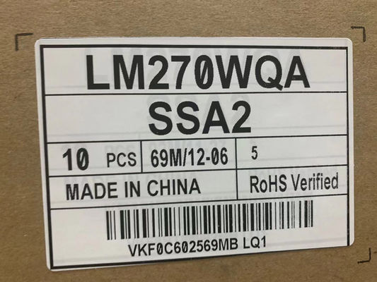 LM270WQA-SSA2 LG Display 27.0&quot; 2560(RGB)×1440 400 cd/m² จอ LCD อุตสาหกรรม