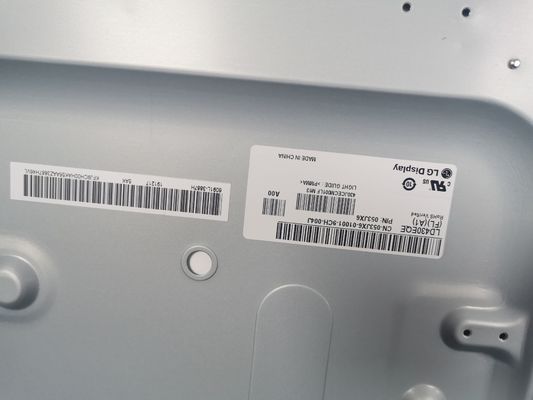 103PPI 43" 3840×2160 ตาราง LCD Panel 400cd/m2 LD430EQE-FLA1 89/89/89/89 (ประเภท)