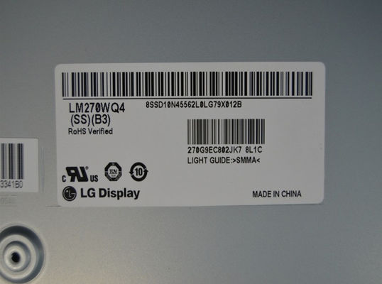 LM270WQ4-SSB3 LG Display 27.0&quot; 2560(RGB)×1440 350 cd/m² จอ LCD อุตสาหกรรม
