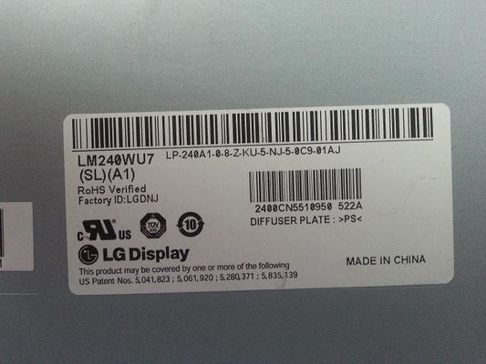 1920×1200 400cd/m2 Square Tft Display 94PPI LM240WU7-SLB3 89/89/89/89 (ประเภท)