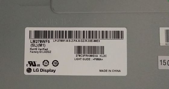 LM270WF5-SLM4 LG Display 27.0&quot; 1920(RGB)×1080 250 cd/m² จอ LCD อุตสาหกรรม