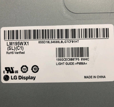 LM195WX1-SLC1 LG Display 19.5&quot; 1440(RGB)×900 250 cd/m² จอ LCD อุตสาหกรรม