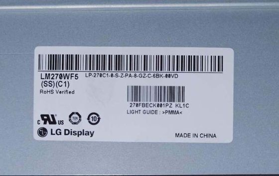 LM270WF5-SSC1 LG Display 27.0&quot; 1920(RGB)×1080 250 cd/m² จอ LCD อุตสาหกรรม