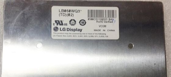 LB050WQ3-TD02 LG.Philips LCD 5.0&quot; 480×272(RGB) 500 cd/m² จอ LCD อุตสาหกรรม