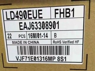 LG Display 49&quot; 450cd/m2 45PPI WLED LCD Display LD490EUE-FHB1 89/89/89/89 (ประเภท.)