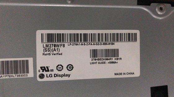 250cd/m2 81PPI WLED LCD Panel 27.0" LM270WF7-SSD1 LG Display 89/89/89/89 (ประเภท.)