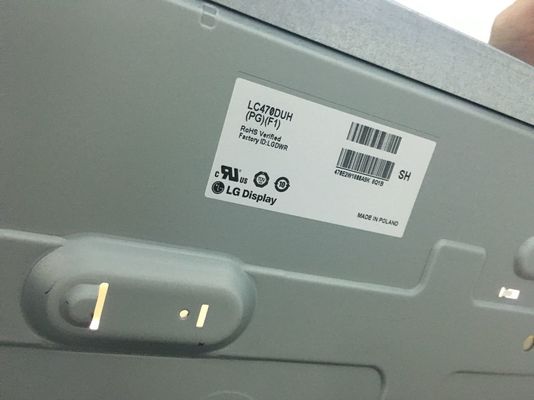 47" 1920×1080 400cd/m2 46PPI ตาราง Tft Screen LC470DUH-PGF1 89/89/89/89 (ประเภท.)