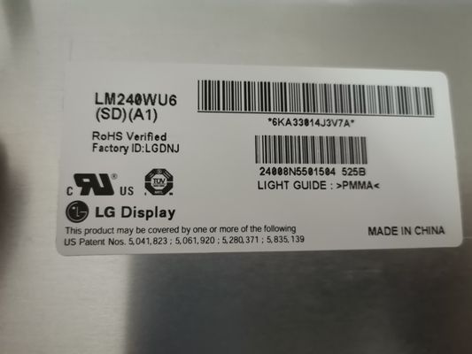 WUXGA 94PPI 320cd/m2 TFT LCD Panel 24.0" LM240WU6-SDA1 89/89/89/89 (ประเภท)