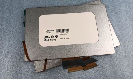 7.0&quot; 800×480 350cd/M2 134PPI หน้าจอสี่เหลี่ยม Tft LB070WV6-TD08